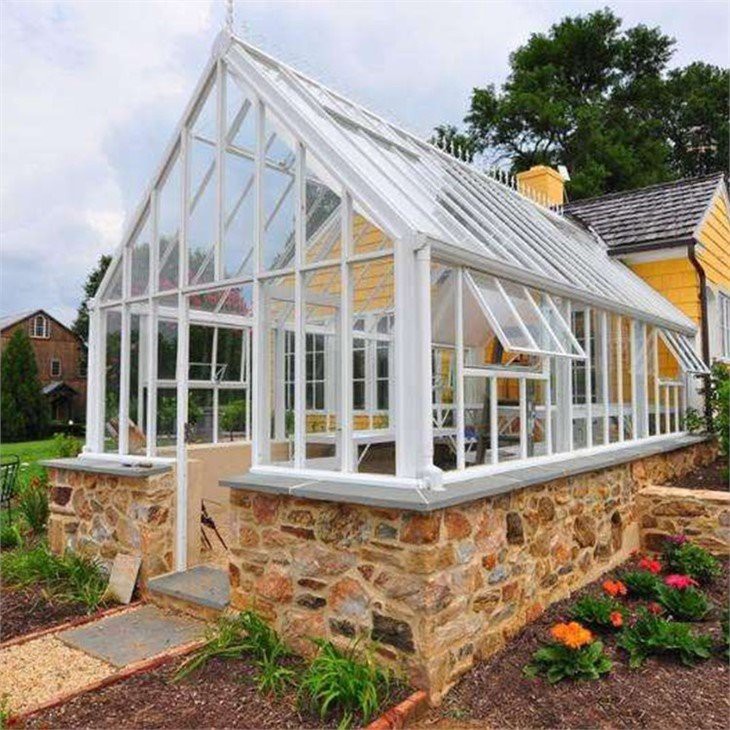 modern house with greenhouse  manufacture
