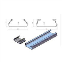Conector canal de blocare a profilului de aluminiu cu efect de seră